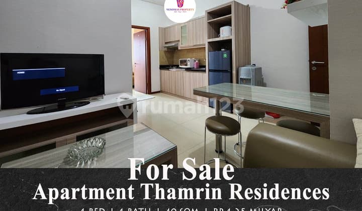 Dijual Apartemen Thamrin Residence 1 Bedroom Full Furnished