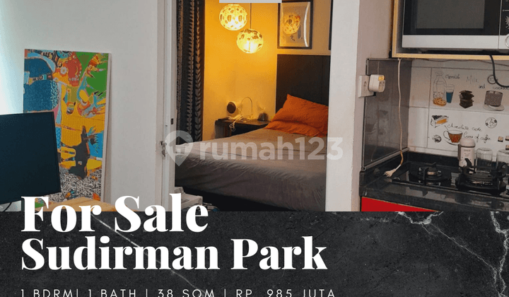 Dijual Apartemen Sudirman Park 1 BR Furnished Bagus Posisi Hoek