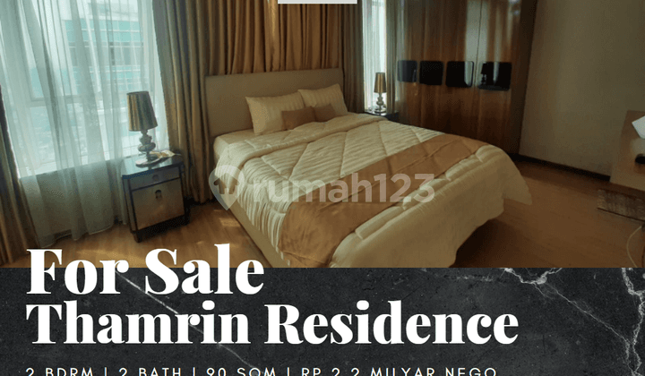 Dijual Apartemen Thamrin Residence Premiere 2 Bedroom Furnished