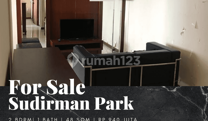 Dijual Apartemen Sudirman Park 2 Bedroom Furnished Lantai Sedang