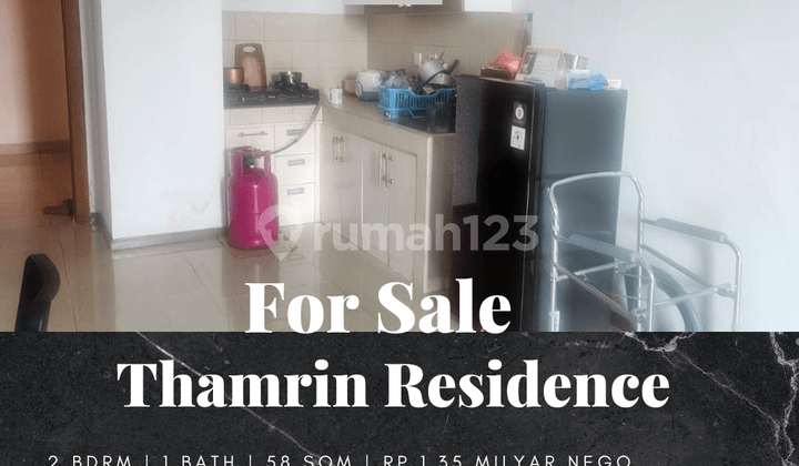 For Sale Apartment Thamrin Residence 2BR Fully Furnished City View