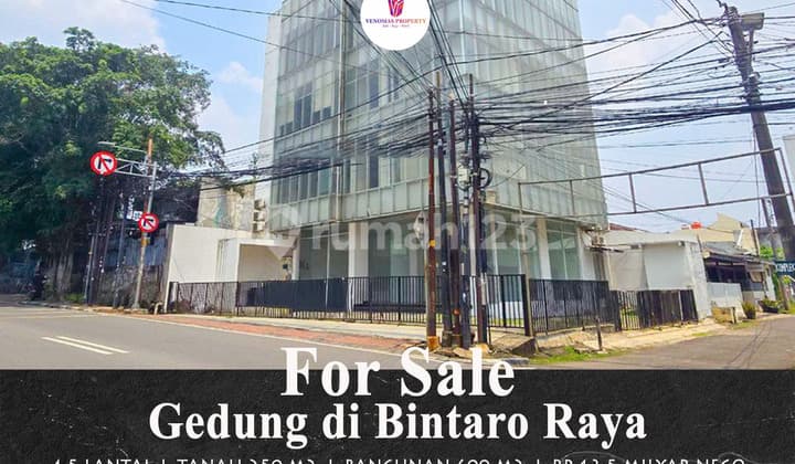 Dijual Gedung Kantor di Bintaro Raya Jaksel Lokasi Strategis