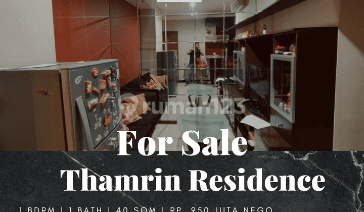 Dijual Apartemen Thamrin Residence 1 Bedroom Furnished View Lepas