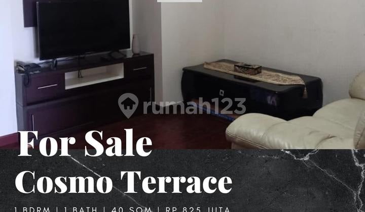 Dijual Apartement Cosmo Terrace 1 BR Full Furnished View City