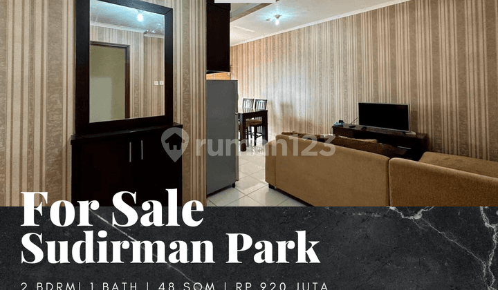 Dijual Apartement Sudirman Park 2 BR Full Furnished View Utara
