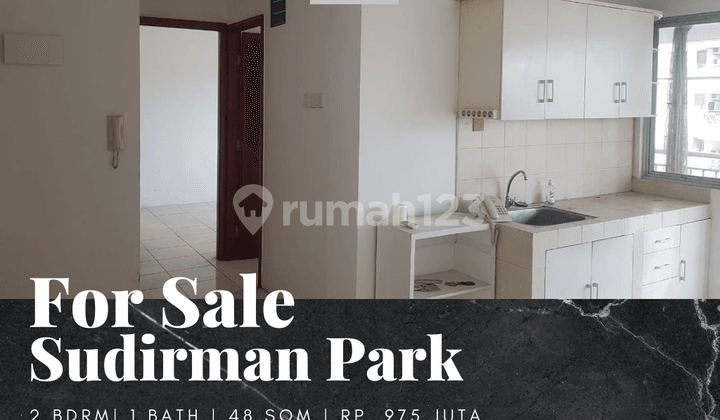 Dijual Apartement Sudirman Park 2 BR Unfurnished Bagus