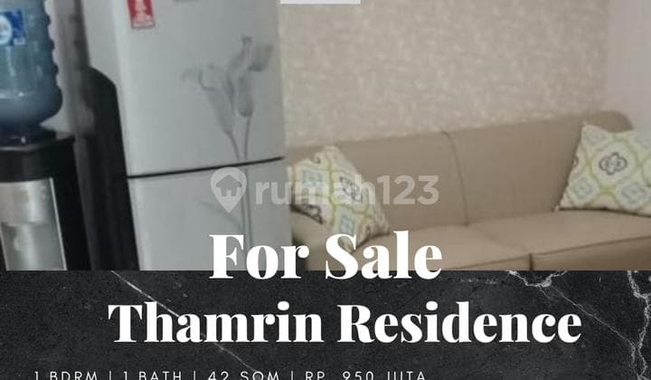 Dijual Apartemen Thamrin Residence 1 Bedroom Lantai Sedang