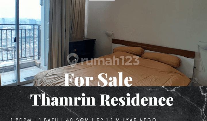 Jual Apartemen Thamrin Residence 1 Bedroom Furnished Bagus
