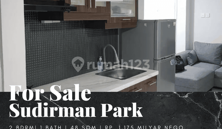 Dijual Apartement Sudirman Park 2 BR Furnished Bagus Low Floor