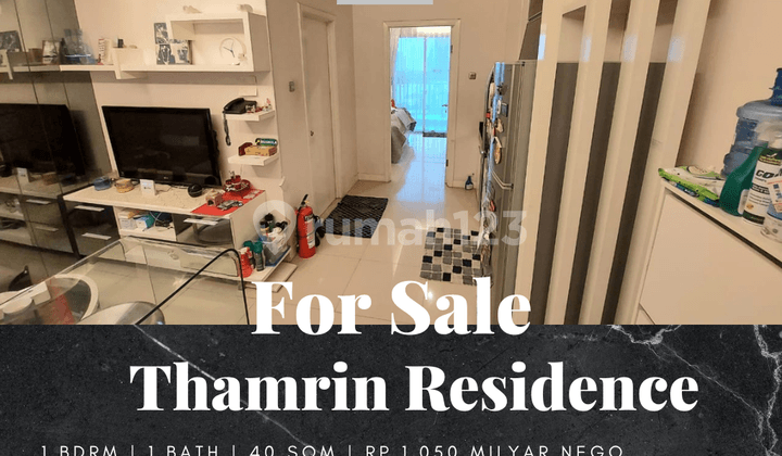 Jual Apartemen Thamrin Residence 1 Bedroom Furnished Bagus