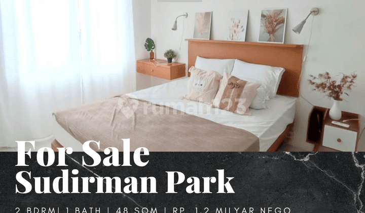 Dijual Apartemen Sudirman Park 2BR Full Furnished View Selatan
