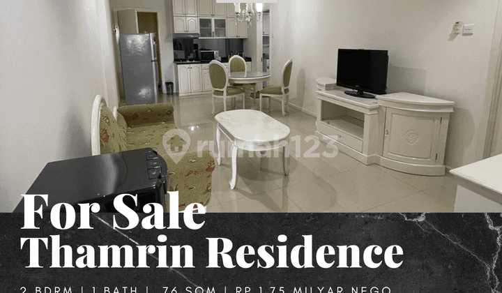 Jual Apartemen Thamrin Residence City Home 2 Bedrooms Low Floor