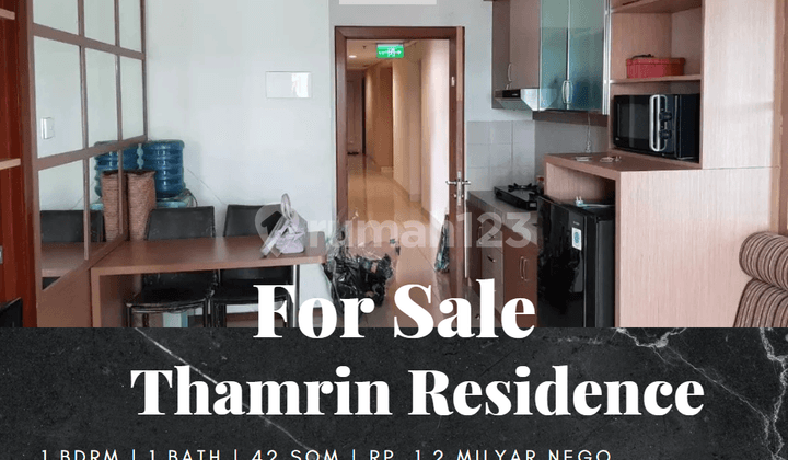 For Sale Thamrin Residence Apartment 1 Bedroom Type L Low Floor