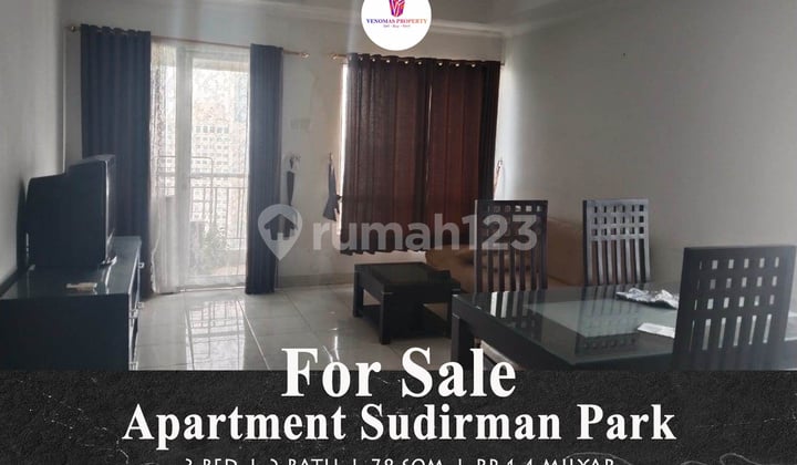 Jual Apartemen Sudirman Park 3 Kamar Tidur Lantai Tinggi