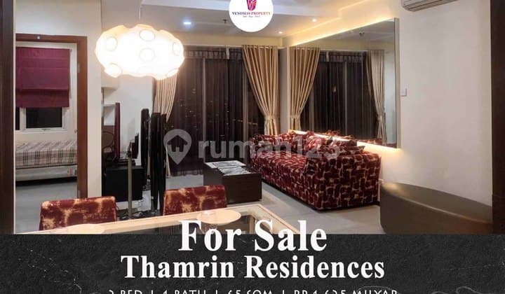 Jual Apartemen Thamrin Residence 2 Kamar Tidur View Utara