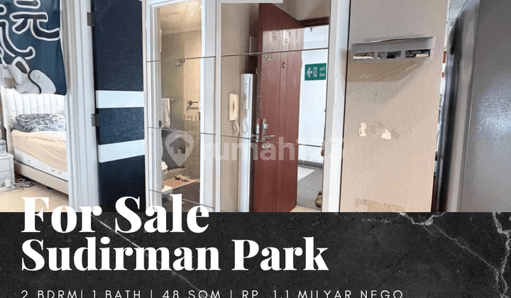 Dijual Apartement Sudirman Park 2Br Full Furnished View Utara