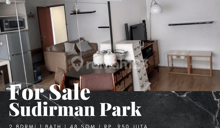 Dijual Apartement Sudirman Park 2Br Full Furnished Mid Floor