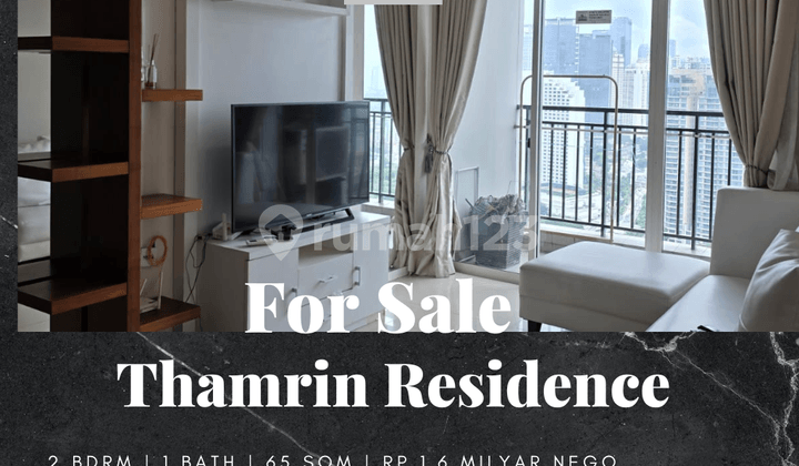 For Sale: Thamrin Residence Apartment, 2BR, Fully Furnished