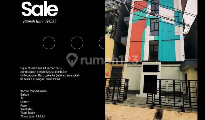 For Sale: Kebayoran Baru Boarding House with 24 Occupied Rooms