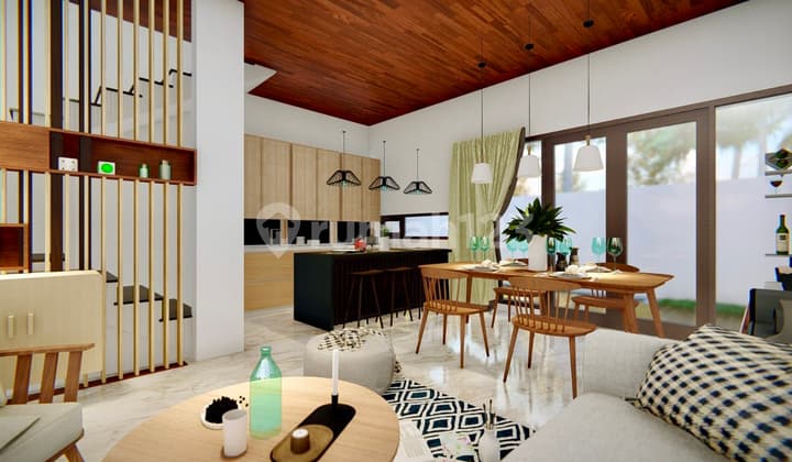 Rumah Semi Villa With Swimming Pool View Sawah Hijau