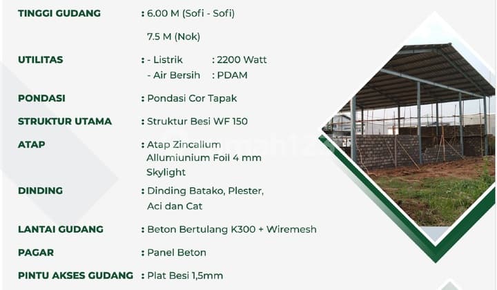 Komplek Pergudangan Sigma Kartika di Serpong