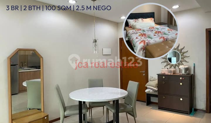Dijual Apartement 3 BR Furnish Tanah Abang Jakarta Pusat