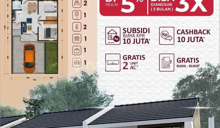 Rumah Baru Lokasi Strategis Dekat Kampus Unhas Tamalanrea Makassar