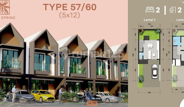 Rumah 2 Lantai Di Hertasning Makassar Royal Spring