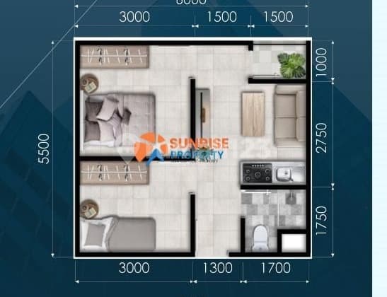 Dijual Apartemen Monde City Pasir Putih Batam Centre