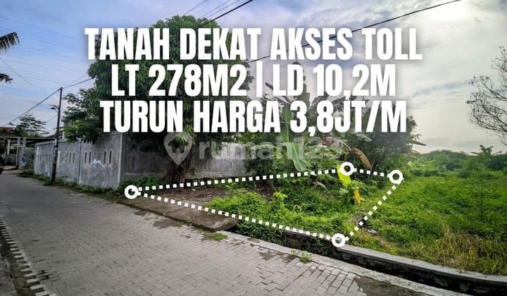 Tanah Dekat Akses Toll Trihanggo Dalam Ringroad Jalan Kabupaten