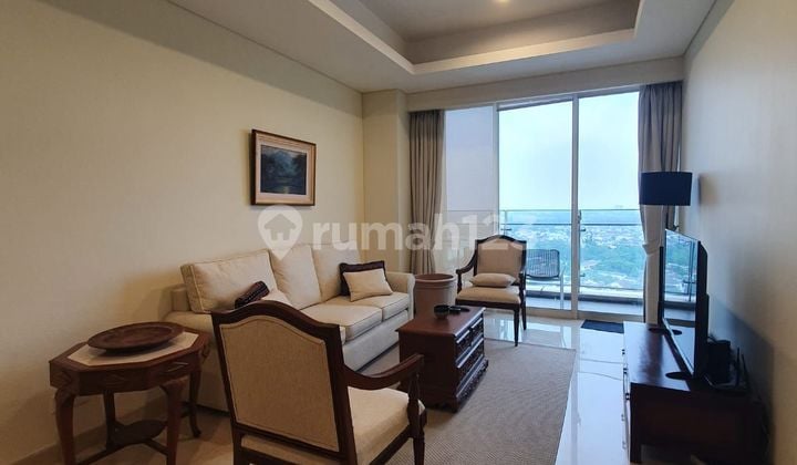 Termurah!! 1 Kamar Tidur Fully Furnished City View Lantai Marmer SHM