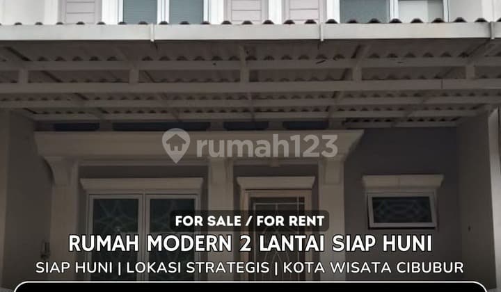 Rumah Bagus Unfurnished SHM Kota Wisata, Cibubur