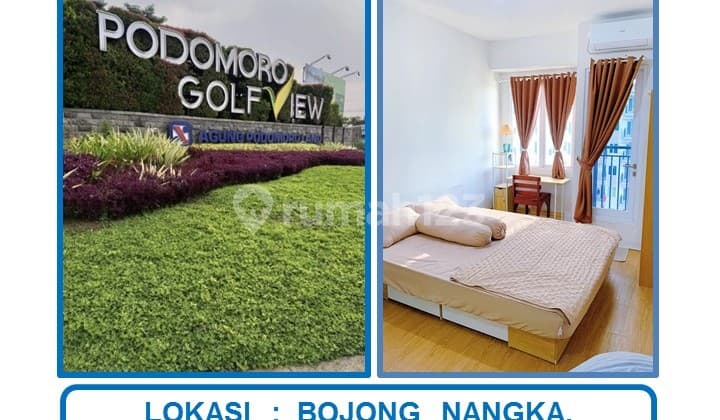 Harga Spesial 1 Unit Apartemen Podomoro Golf View Tipe Studio di Bojong Nangka, Gunung Putri, Bogor.
