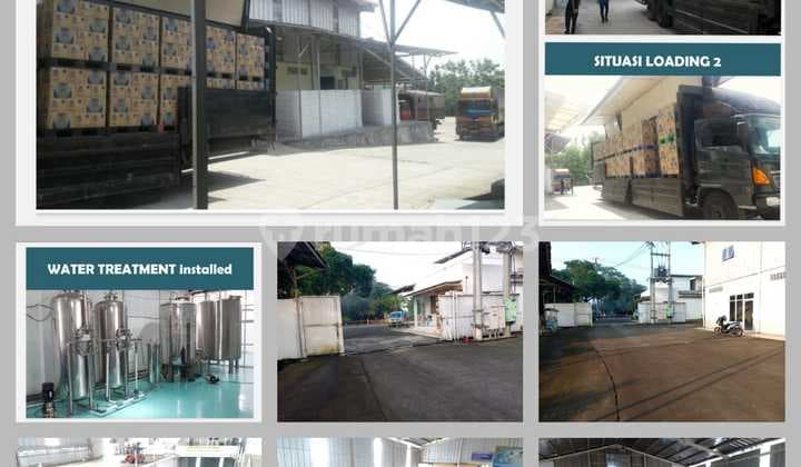 Tanah Dan Pabrik Air Kemasan Aktif Operasional Di Kemang Parung, Bogor.