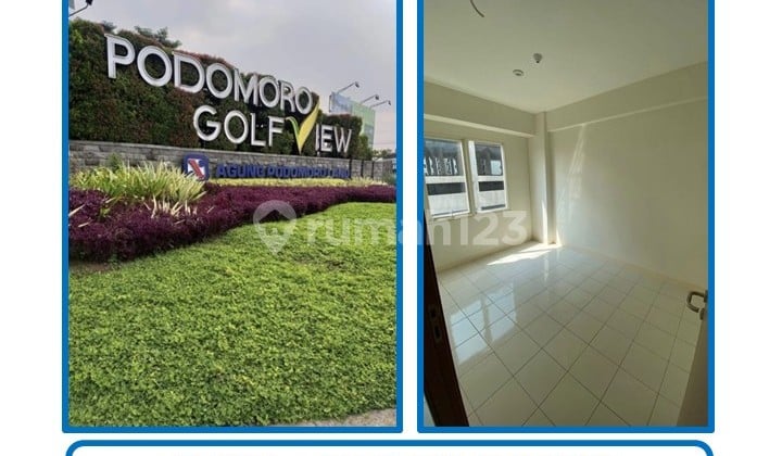 1 Unit Apartemen Podomoro Golf View 2 Bedrooms Unfurnished.
