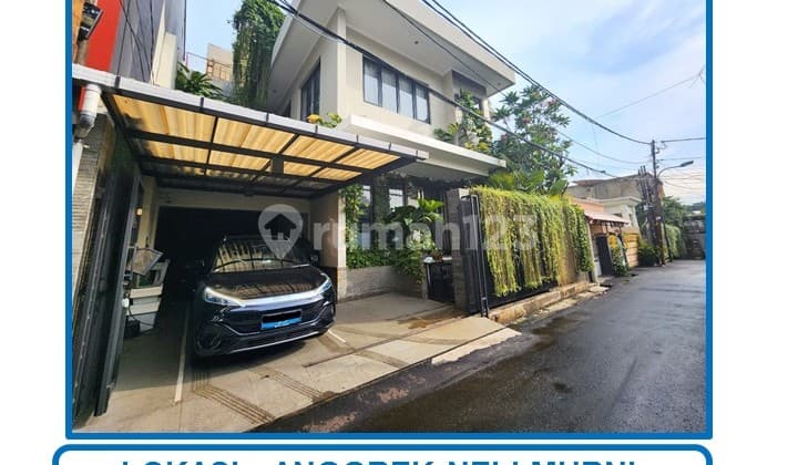 Harga Spesial Rumah Asri 3 Lantai dengan Rooftop Luas Semi Furnished di Anggrek Neli Murni, Kemanggisan, Palmerah, Jakarta Barat.