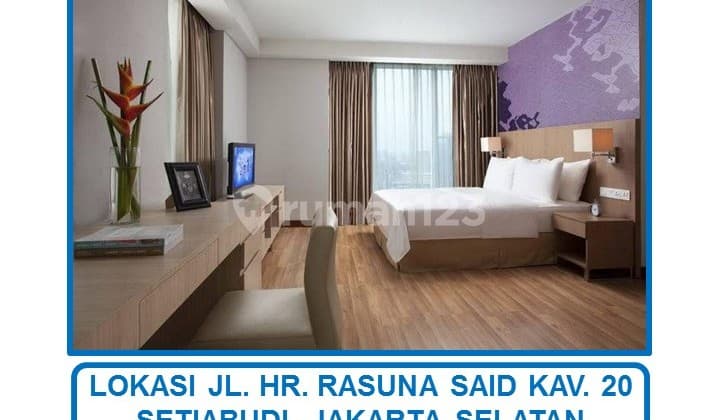 Citadines Condotel H Tower Studio Type Fully Furnished in Setiabudi, South Jakarta.