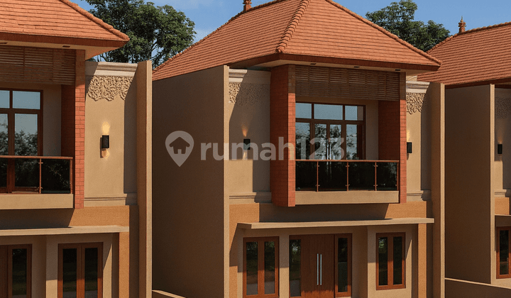 rumah dekat ugm 2 tingkat dengan view merapi dan desain bali