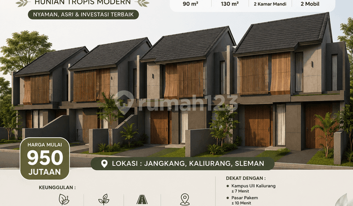 Near UII Campus, House for Sale in Jogja, Jl. Kaliurang Km.13