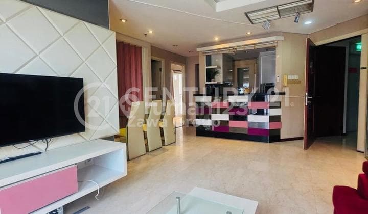 Disewakan Apartemen Royal Mediterania Garden - 2Br+1 (77 M²) Unit Khusus, Semi Private Lift, Fully Furnished, 115 Juta/Tahun, Tanjung Duren, Jakarta Barat