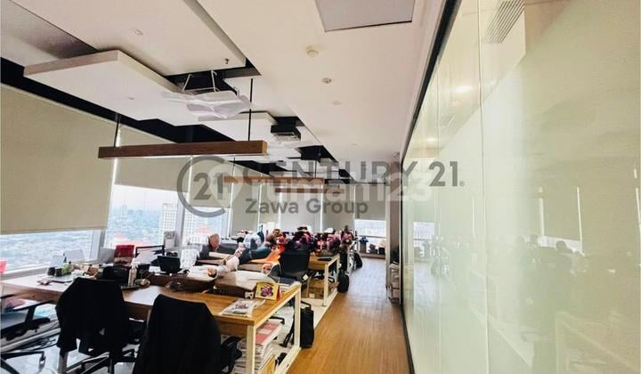 Disewakan Office Space @Soho Capital (Central Park) - Luas 128.35 m² Kondisi Furnished Siap Masuk, 295 Ribu/m²/Bulan, Central Park, Jakarta Barat