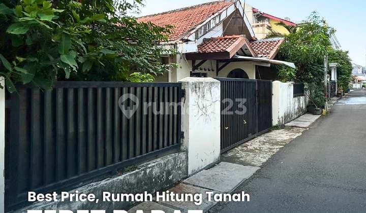 Best Price !! Rumah Tebet Hitung Tanah Akses Jalan 1 Mobil