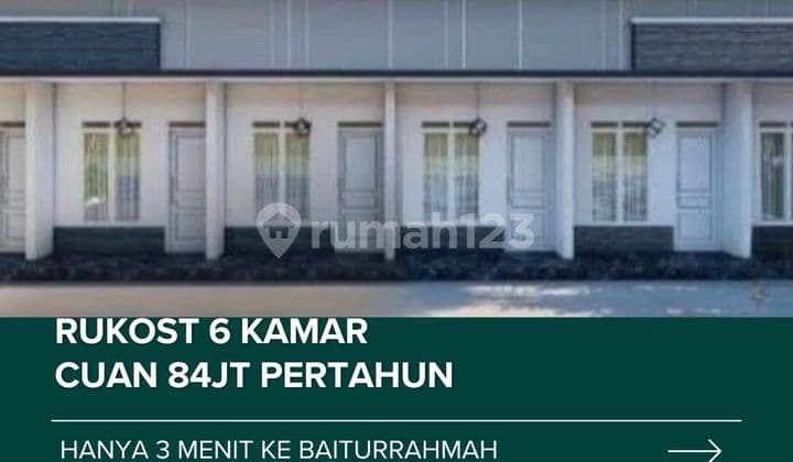 6 Kamar Kos Hanya 3 Menit dari Baiturrahmah Hasilkan 84jt Pertahun Dijual Promo 750jt di Air Pacah