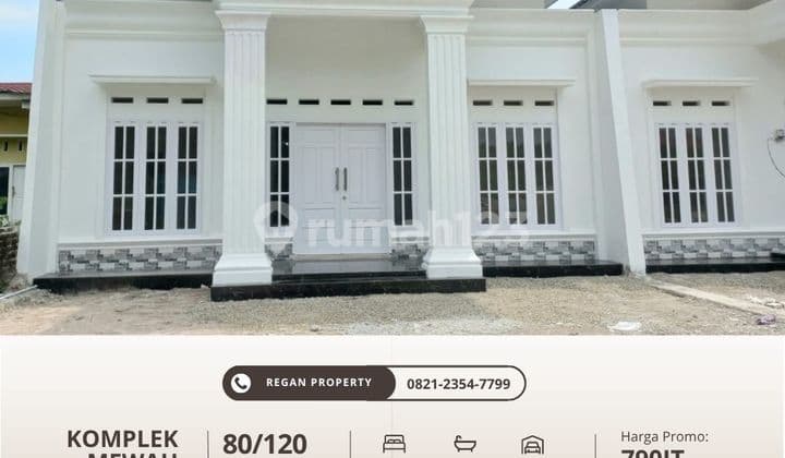 Rumah Baru di Komplek Mewah Dijual 3 Kamar Tipe 80 Promo 790jt Bypass Air Pacah Depan Tvri