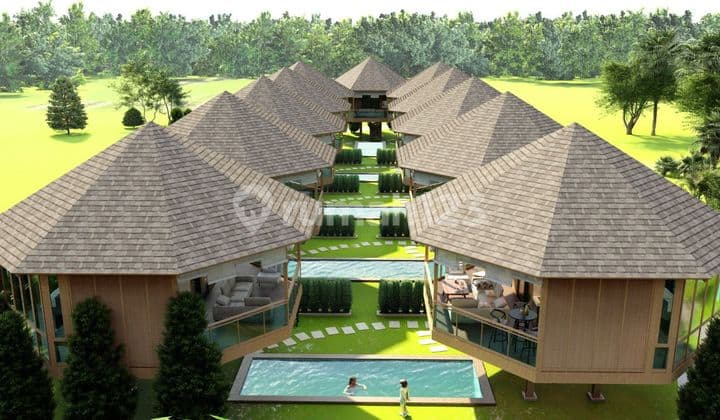 Villa Pohon Tropis di Tumbak Bayuh Canggu Dekat Klub Pantai