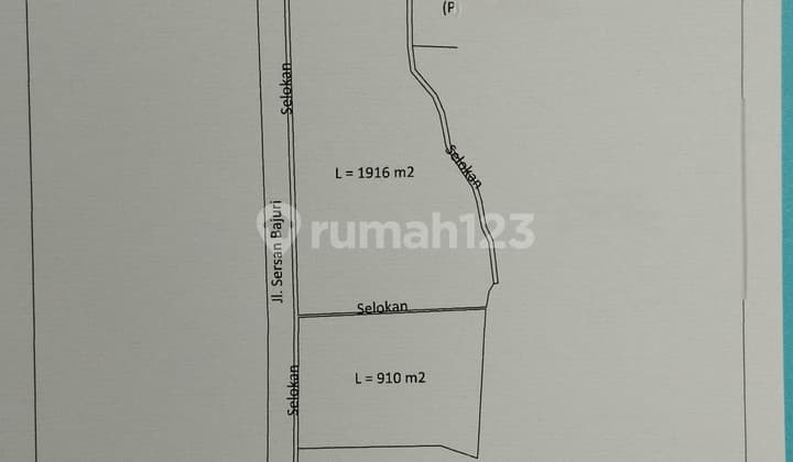 Tanah Kavling Datar Siap Bangun Mainroad Sersan Bajuri