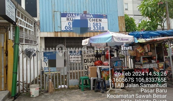 Dijual Ruko di Jln Samanhudi