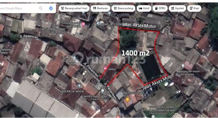 Dijual Pemancingan dan Tanah di Tajur Row Jalan Kedua Harga Per Meter Masih Nego SHM