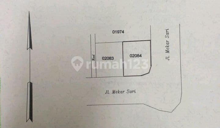 Kavling Tanah Mekar Wangi SHM 176 Bentuk Kotak 176M2