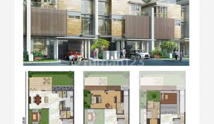 Rumah Golf Island Uk 12x25 Cluster Golf 3 Lantai Ada Lift.